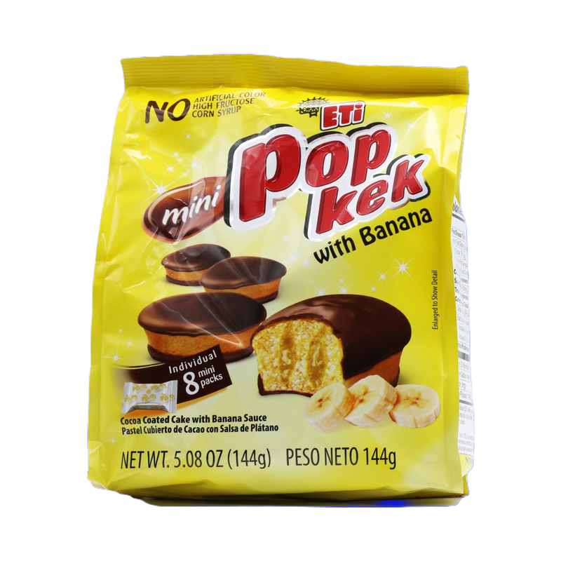 Eti Mini Pop Kek Cakes With Banana Filling 144Gr - Eden's Market