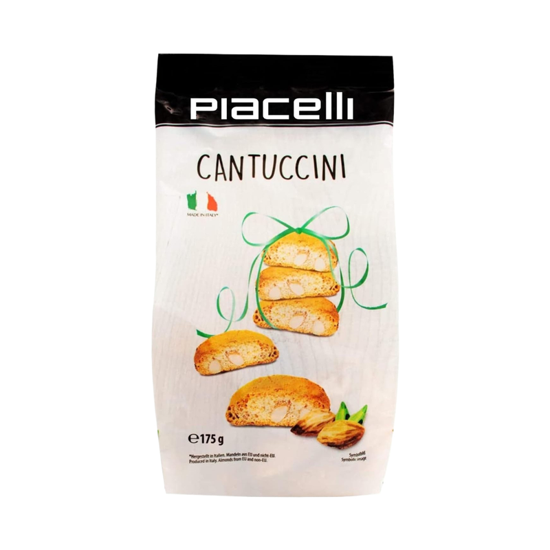 Piacelli Cantuccini Biscuits With Almounds 175Gr - Eden's Market