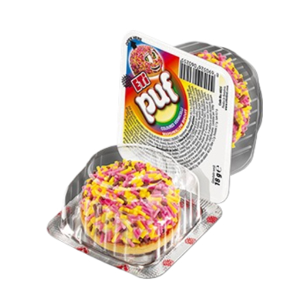 Eti Puf Marshmallow Coated Biscuits Rainbow 18Gr - Eden's Market