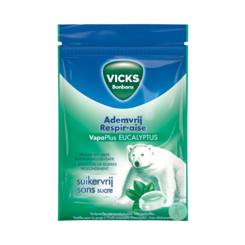 Vicks Breath Free Eucalyptus Sugar Free 72Gr - Eden's Market