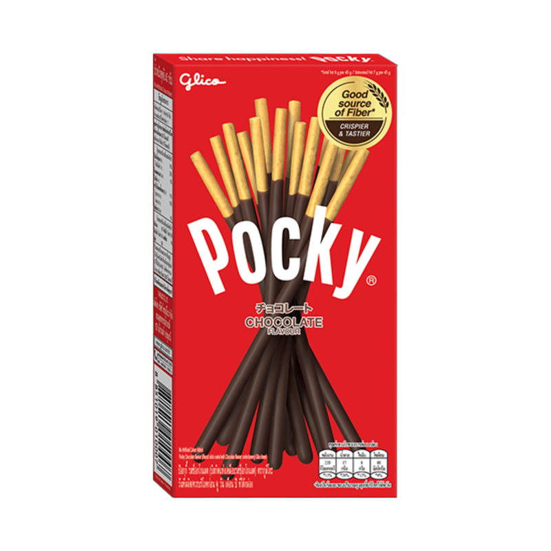 Glico Pocky Cookie Sticks With Chocolate 70Gr - Eden's Market