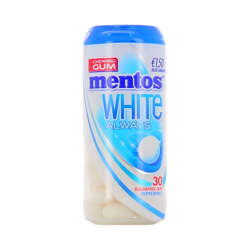 Mentos White Always Sugarfree Gum 30Gr - Eden's Market