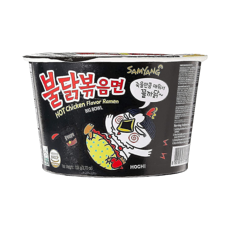 Samyang Big Bowl Hot Chicken Instant Noodle Soup Spicy 105Gr - Eden's Market