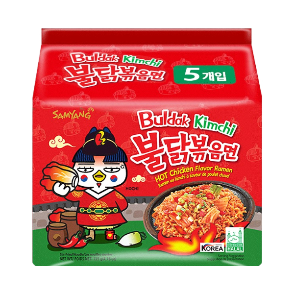 Samyang Ramen Spicy Chicken Buldak With Kimchi Flavor 5X135Gr - Eden's Market