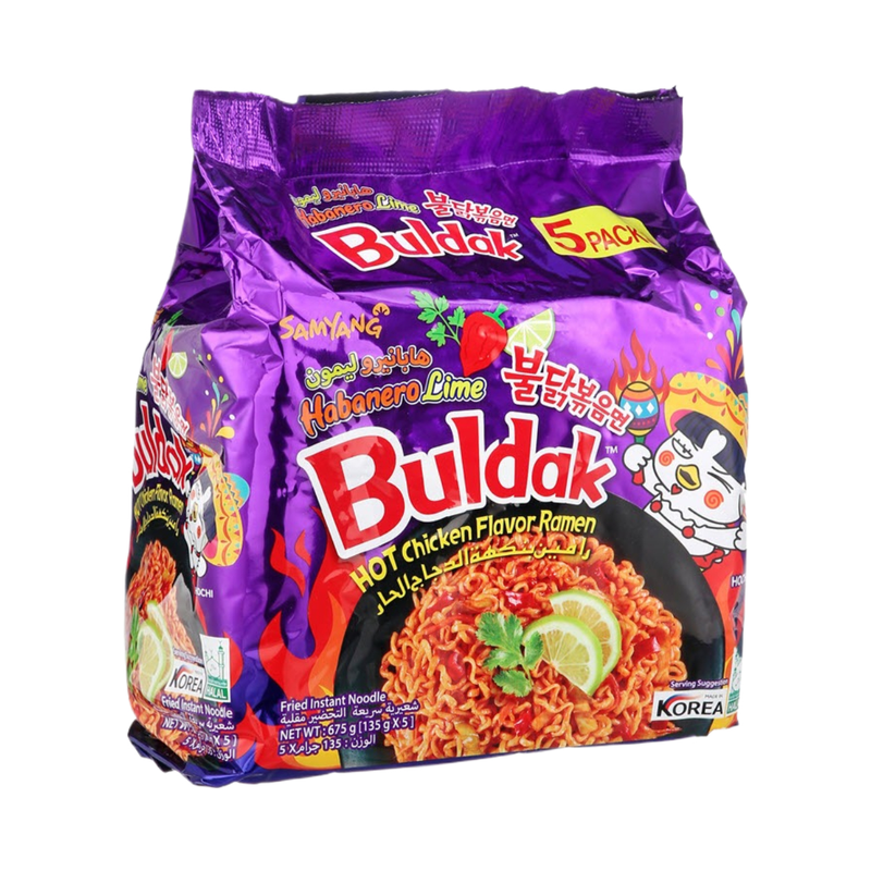 Samyang Ramen Hot Chicken & Habanero Lime 5X135Gr - Eden's Market