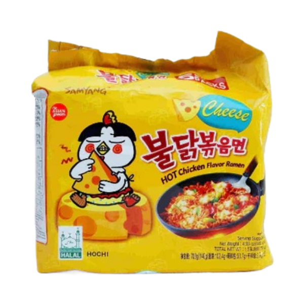 Samyang Buldak Hot Chicken Flavor Ramen Cheese 5X140Gr - Eden's Market