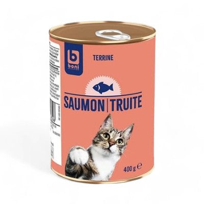 Boni Cat Food Salmon & Trout 400Gr - Eden's Market