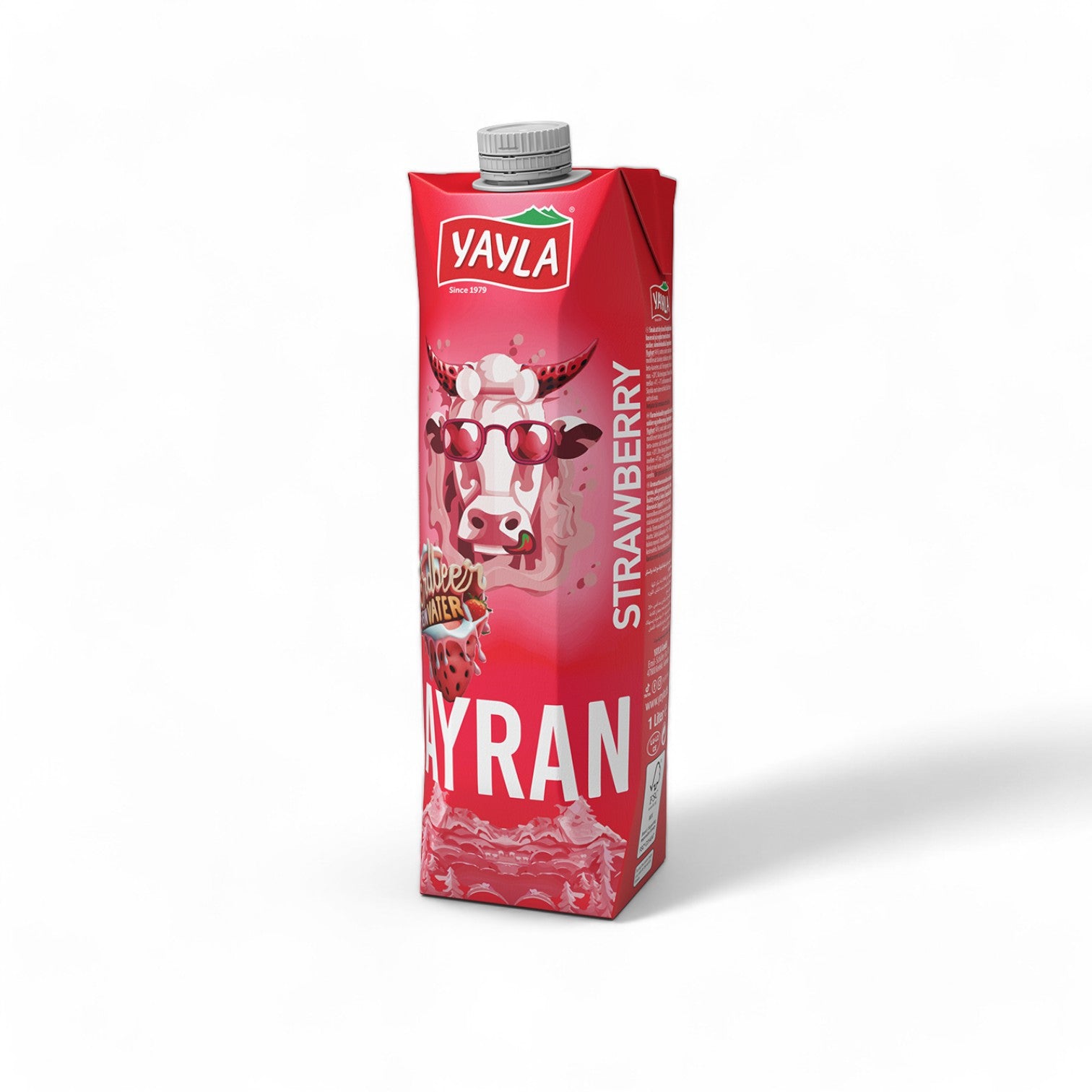 Yayla Strawberry Flavored Ayran 1 Liter - Eden's Market