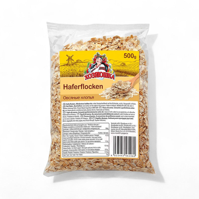 Hosyaushka Oatmeal Flakes 500Gr - Eden's Market