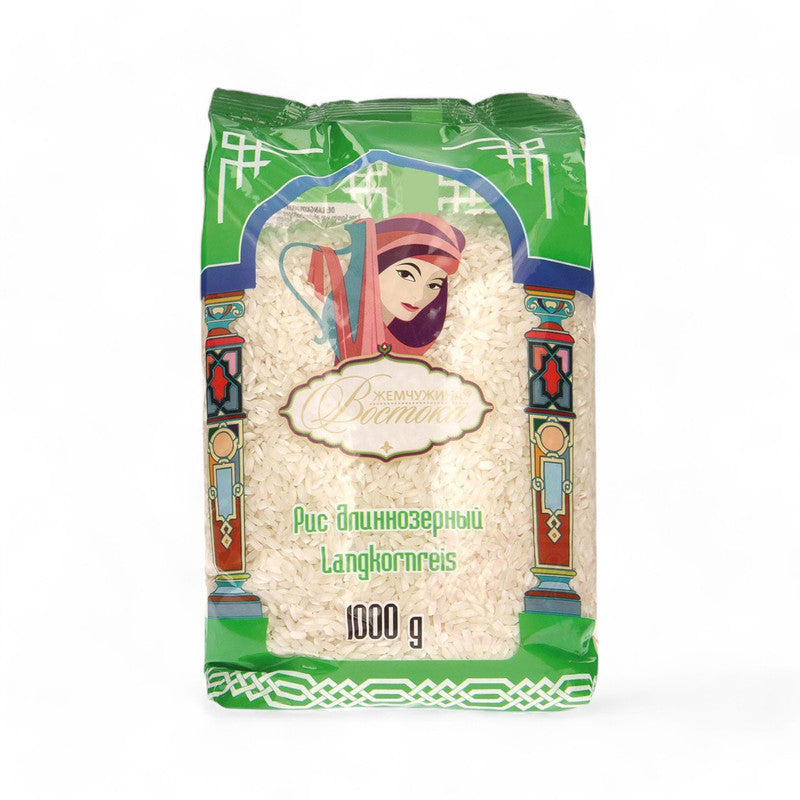 Zhemchuzhina Vostoka Long Grain Rice 1000Gr - Eden's Market