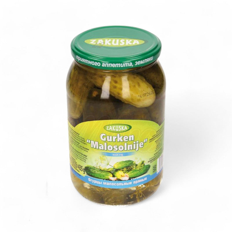 Zakuska Pickled Cucumbers Lightly Salted 850Gr - Eden's Market