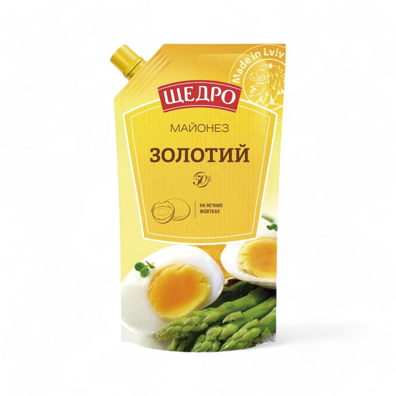 Schedro Mayonnaise For Salad "Zolotoy" 50% Fat 300Gr - Eden's Market