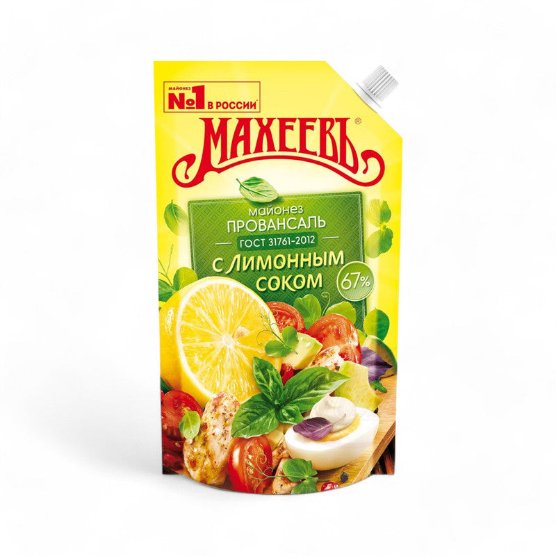 Macheev Mayonnaise For Salad With Concentrated Lemon Juice (0.2%), 67 400Ml - Eden's Market