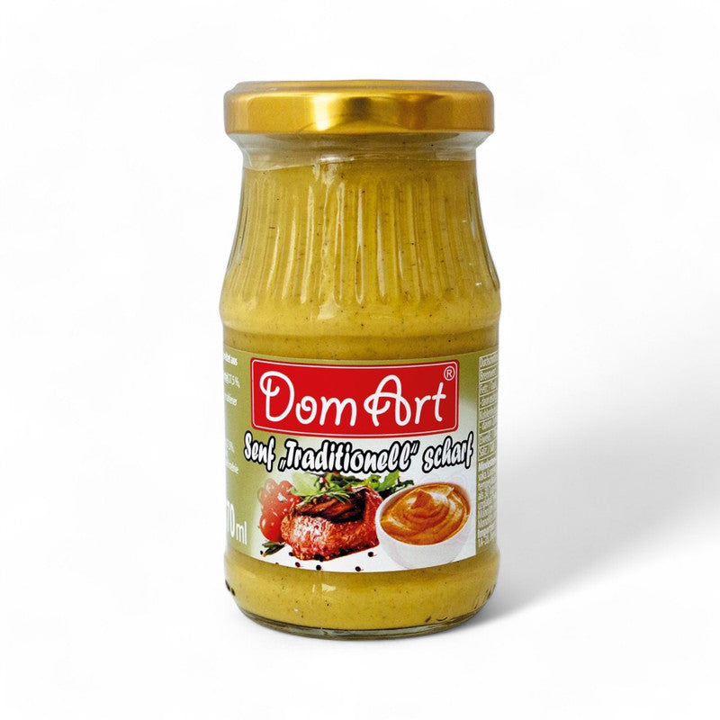 Domart Spicy Mustard Prepared From Mustard Powder 170Ml - Eden's Market