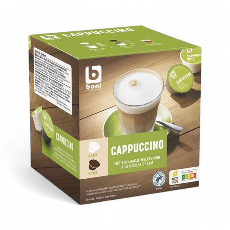 Boni Cappuccino Coffee Capsules 8 Piece - Eden's Market