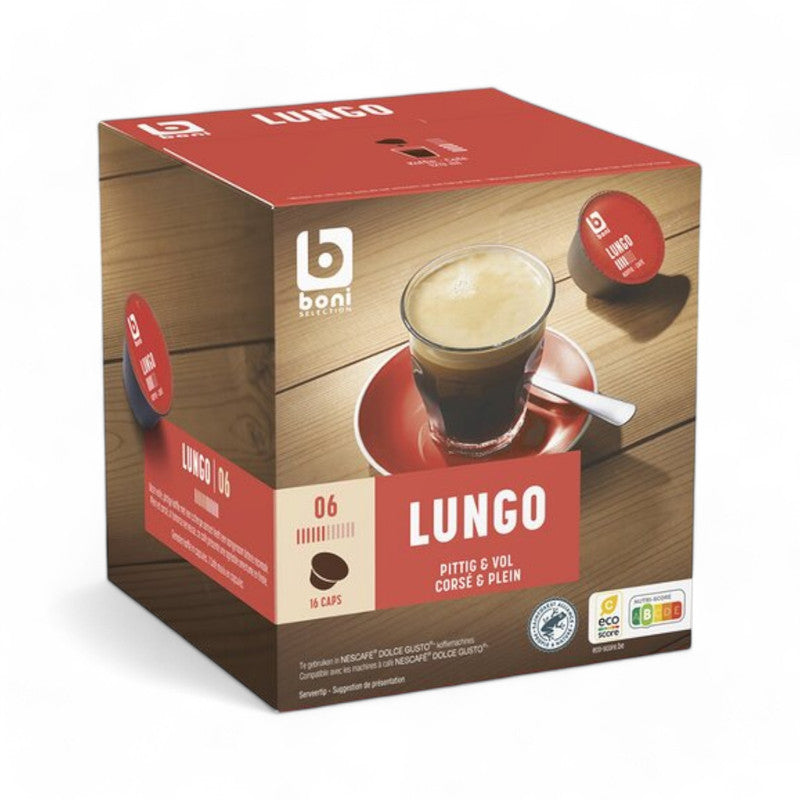 Boni Lungo Coarse N6 Coffee Capsules 16 Piece - Eden's Market