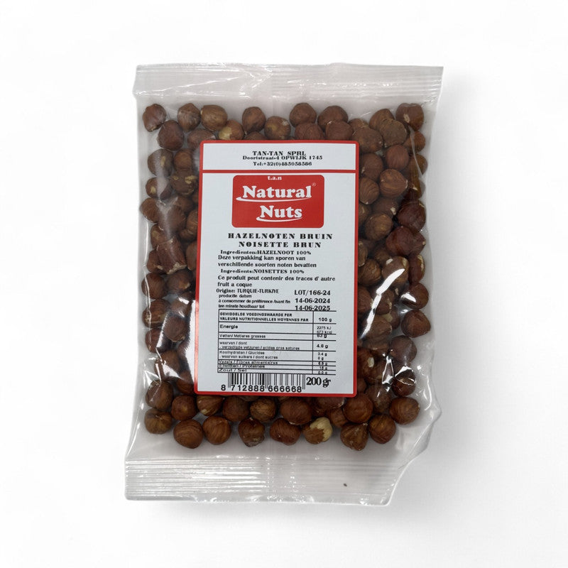 Natural Nuts Brown Hazelnuts 200Gr - Eden's Market