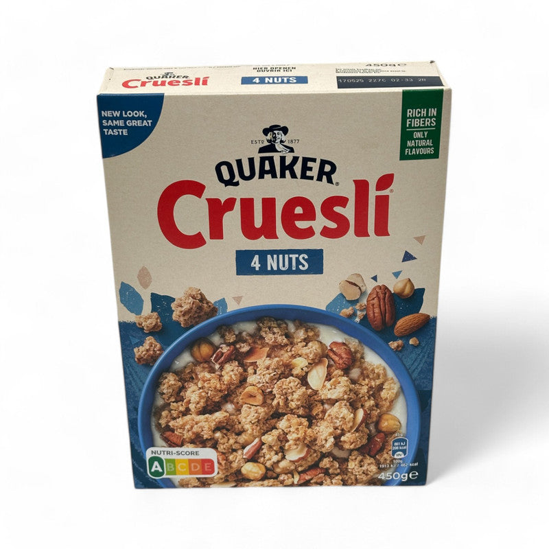 Quaker Cruesli 4 Nuts Oats 450Gr - Eden's Market