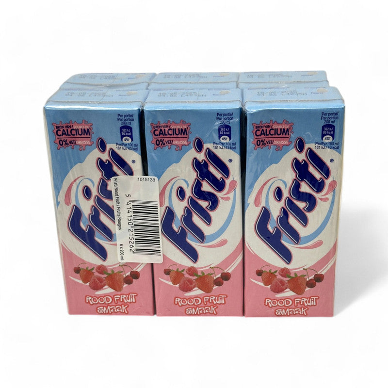 Fristi Milk With Red Fruits Flavor 0% Fat 6 Pack 6X20Cl - Eden's Market