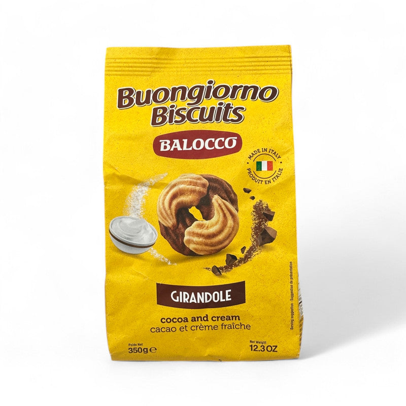 Balocco Buongiorno Cocoa & Cream Biscuits 350Gr - Eden's Market