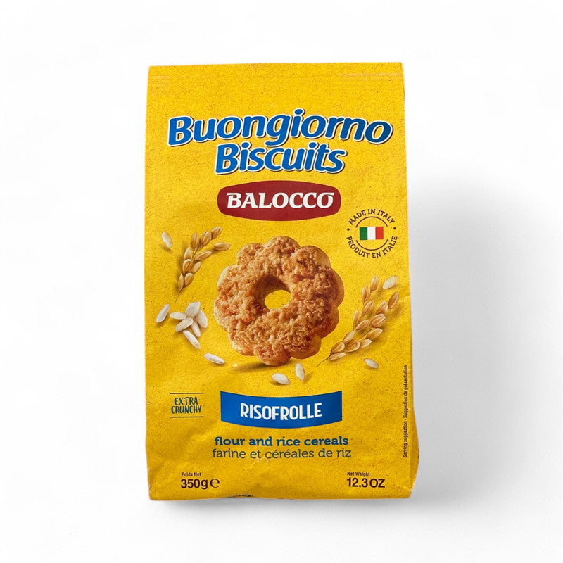 Balocco Buongiorno Flour & Rice Cereal Biscuits 350Gr - Eden's Market