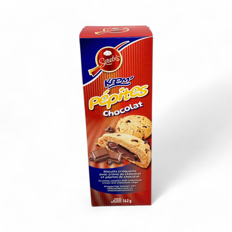 Serebis Cookies With Chocolate Cream Filling & Chocolate Chips 142Gr - Eden's Market