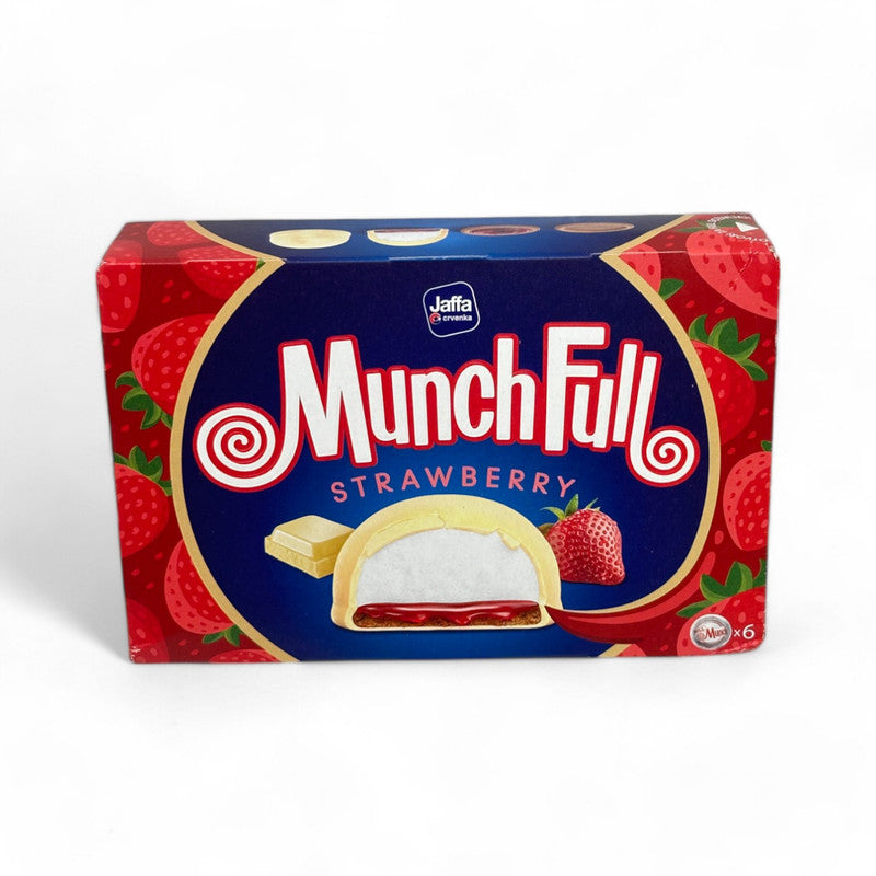 Jaffa Crvenka Munchfull Marshmellos & Biscuit With Strawberry Filling 128Gr - Eden's Market