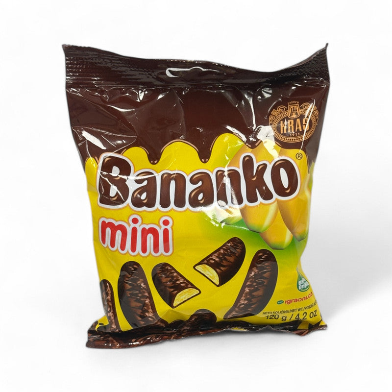 Kras Bananko Mini Banana Shaped Chocolate Cookies 120Gr - Eden's Market