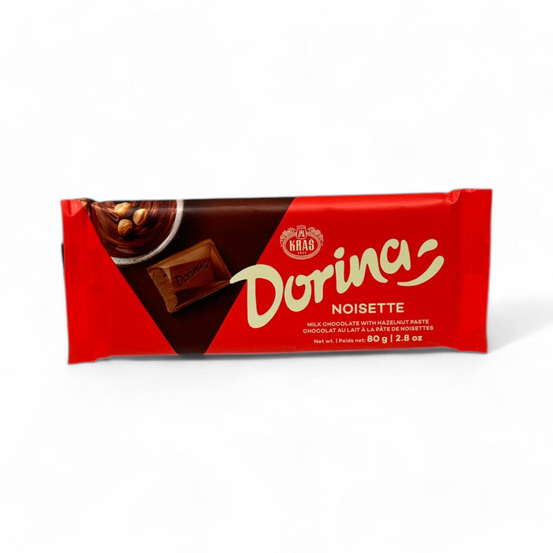 Kras Dorina Milk Chocolate Bar With Hazelnut Paste 80Gr - Eden's Market