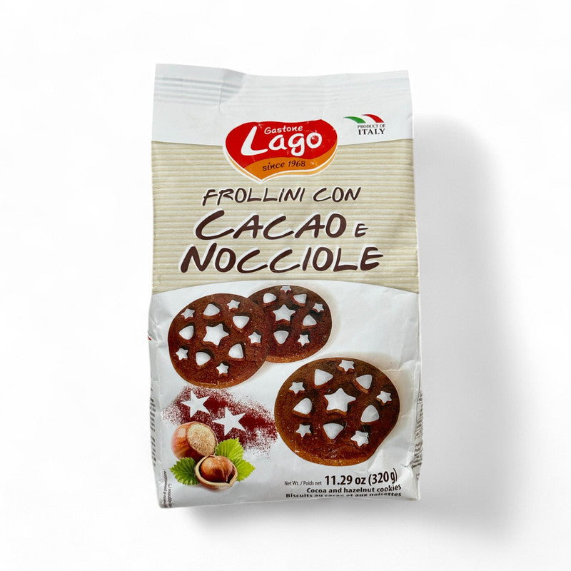 Lago Cocoa & Hazelnut Cookies 320Gr - Eden's Market