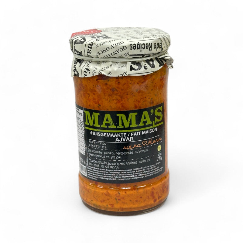 Mama'S Roasted Pepper & Eggplant Paste With Oil & Seasalt 290Gr - Eden's Market