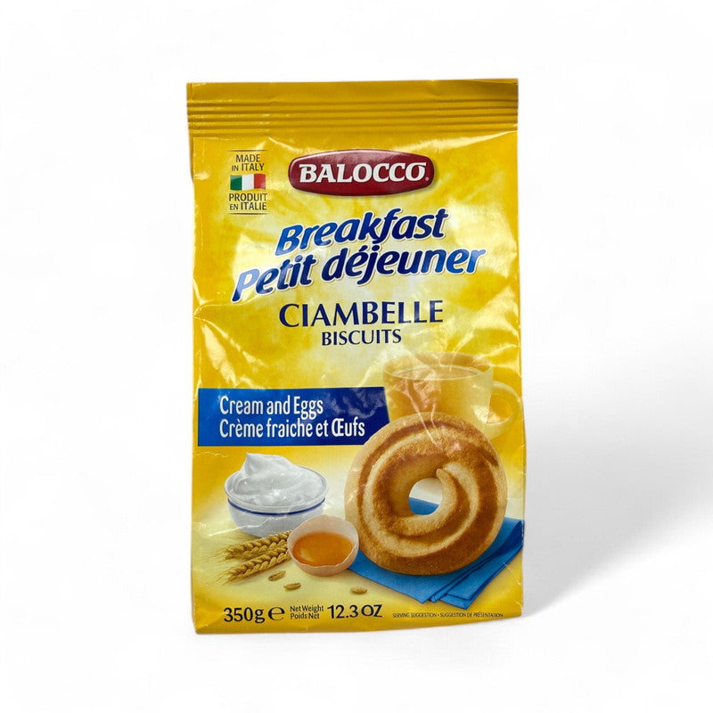 Balocco Breakfast Ciambelle Biscuits With Cream & Eggs 350Gr - Eden's Market