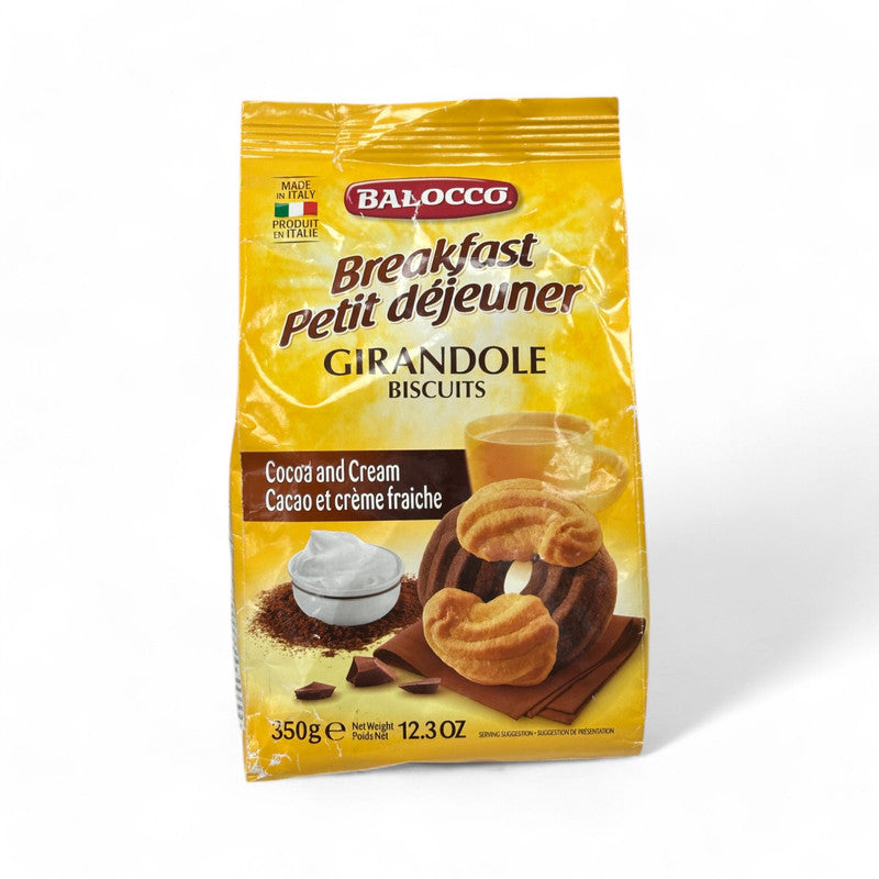 Balocco Breakfast Girandole Biscuits With Cocoa & Cream 350Gr - Eden's Market