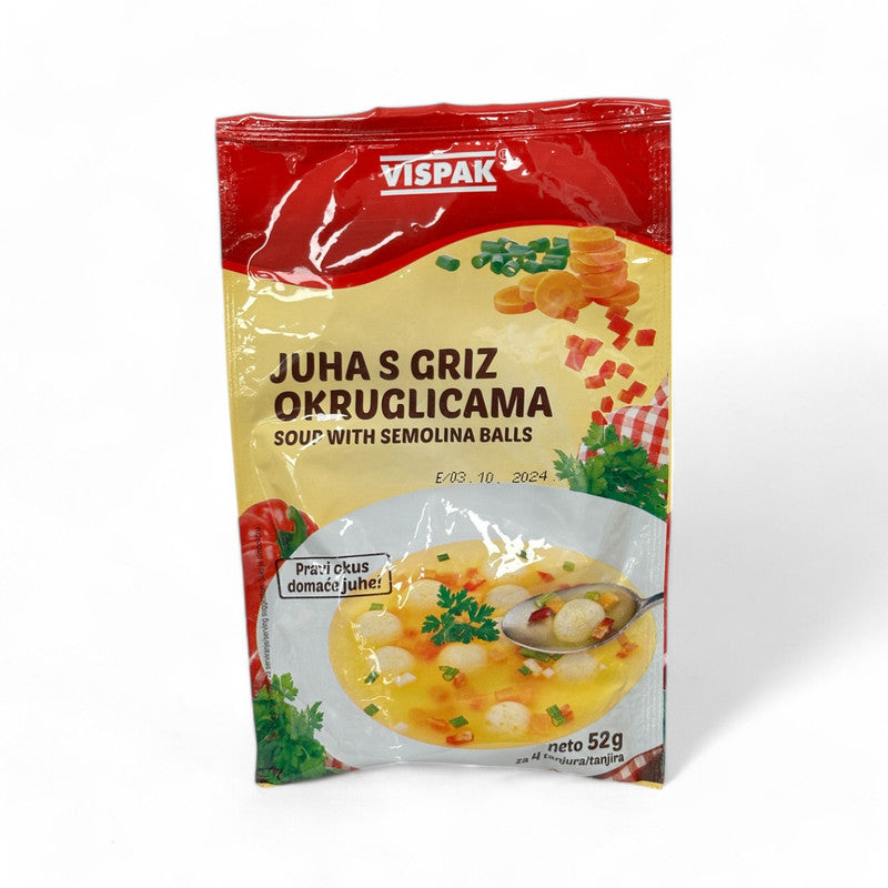 Vispak Soup With Semolina Balls 52Gr - Eden's Market