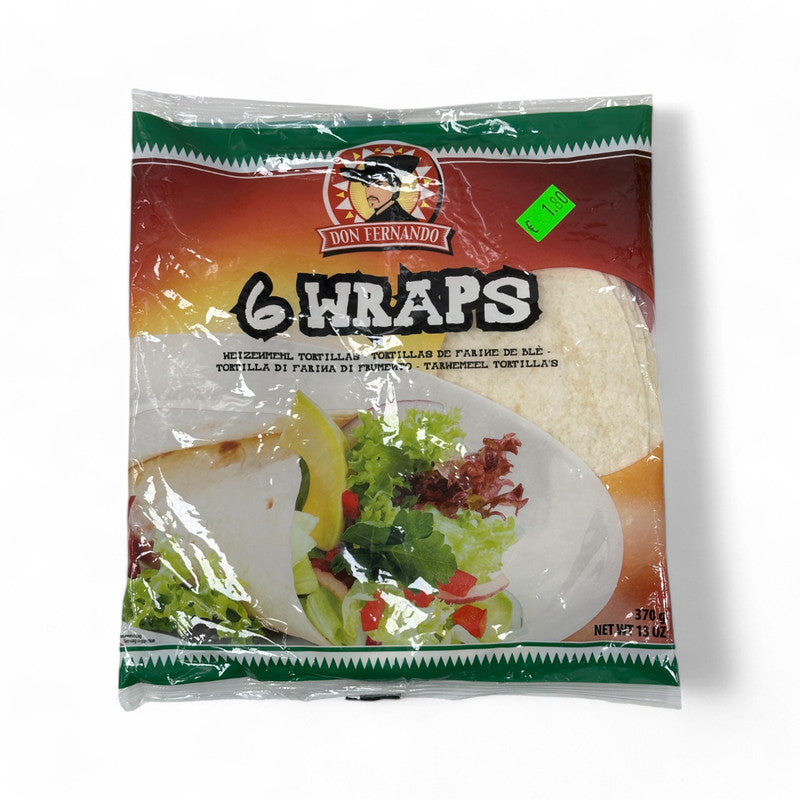 Don Fernando Tortilla Wraps 6 Piece 370Gr - Eden's Market