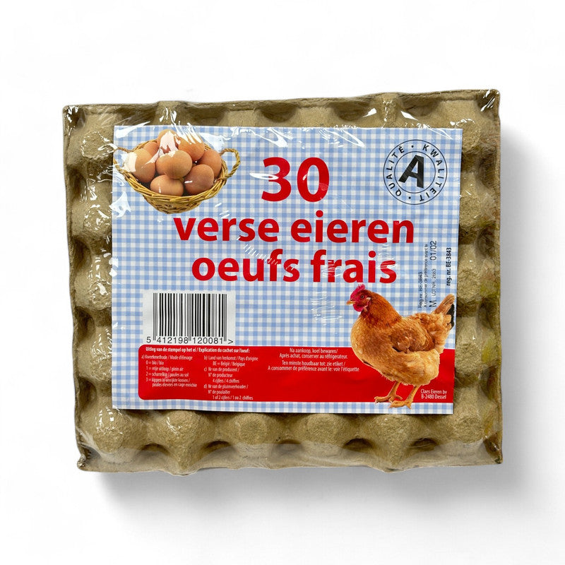 Claes Eieren Bv M Sized Eggs 30 Piece - Eden's Market