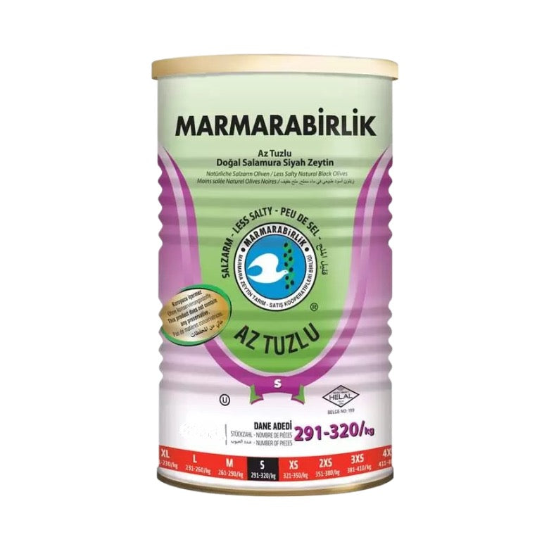 Marmarabirlik Black Olives Low Salt 400Gr - Eden's Market